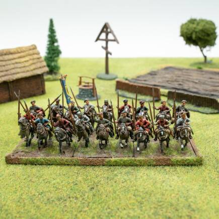 Cossack style cavalry with spears / Jazda kozacka z rohatynami