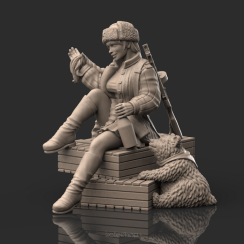 Marusha of the Red Army (54mm resin) 