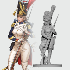 Celine the Old Guard Grenadier (54mm resin)